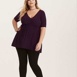 Cinch Front Babydoll Top